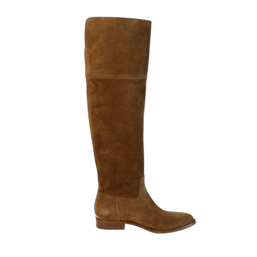 Suede Knee-High Boots - Picture 2 of 3